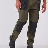 מכנסי עבודה מקצועיים לבנאים - זית WORKER