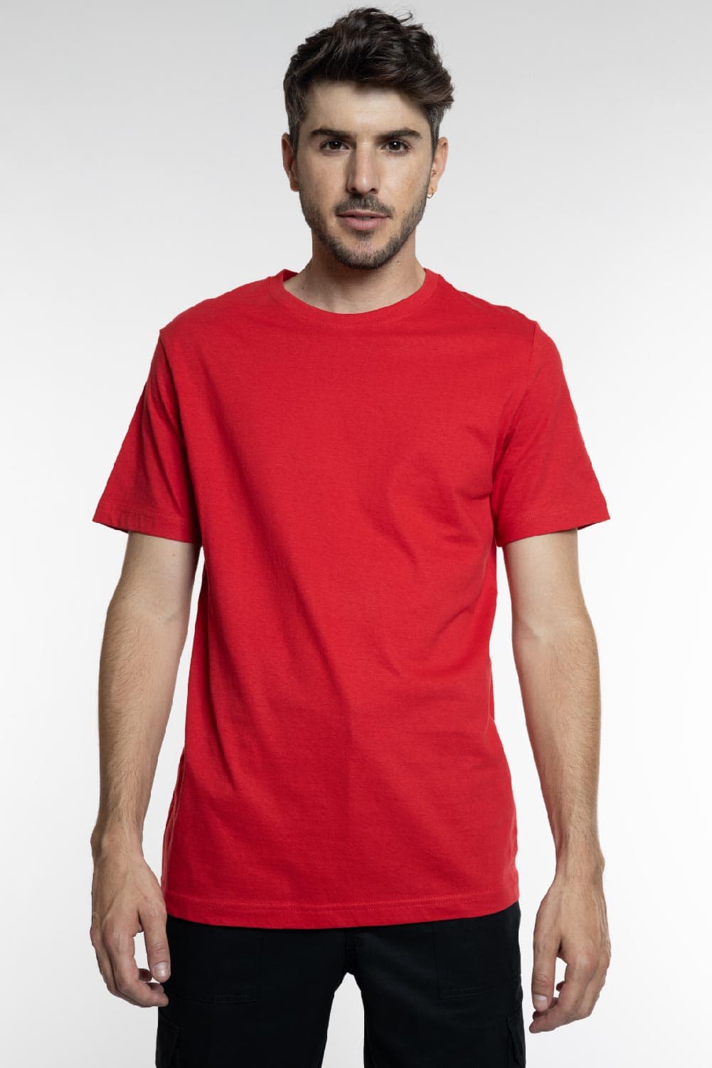 טישירט מידות גדולות - אדום WORKER