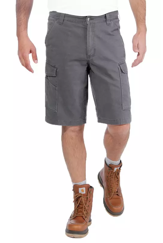 Carhartt ריגבי – מכנסי קארגו קצרים RUGGED FLEX® - אפור CARHARTT