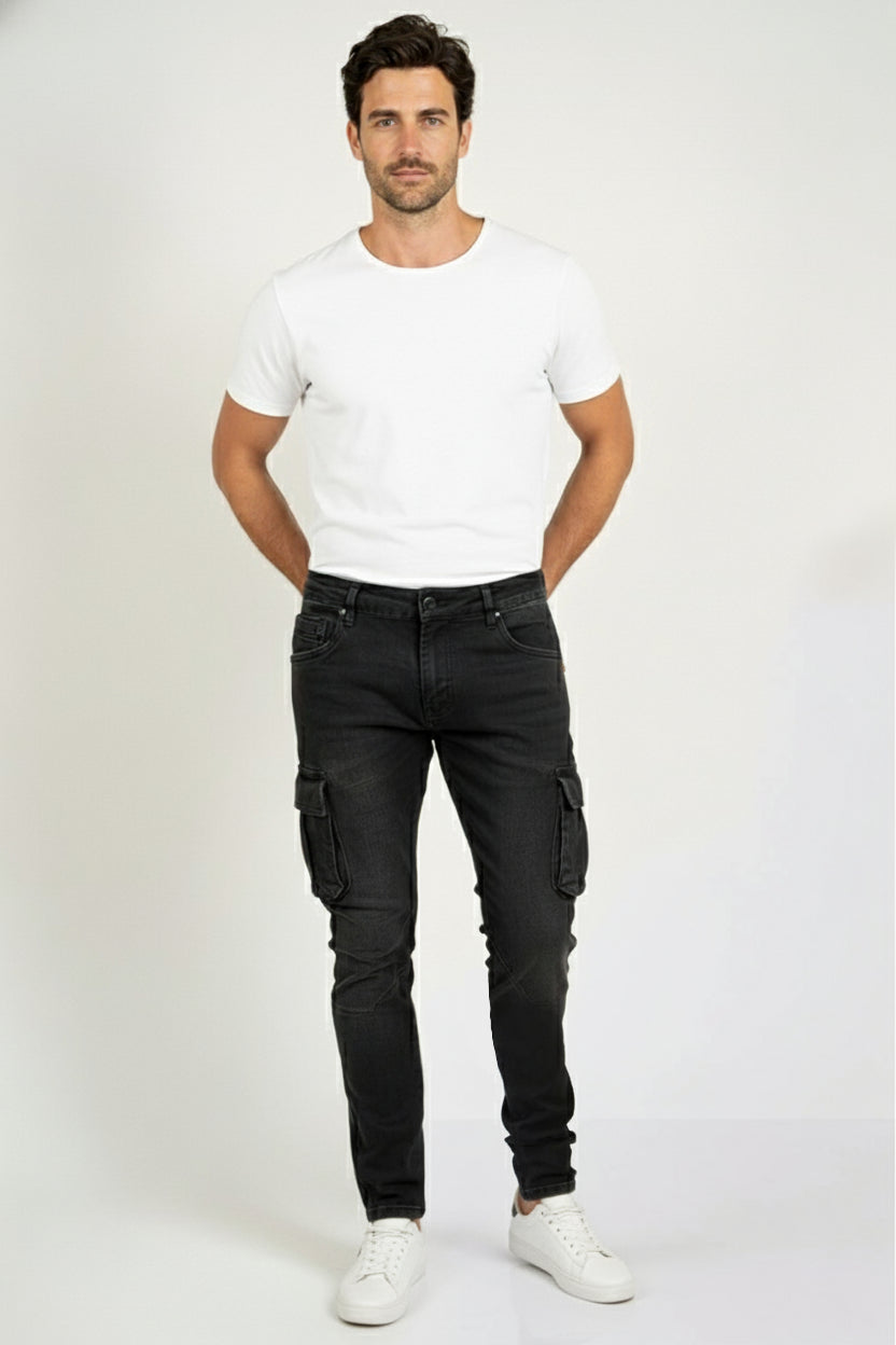 דגמ"ח ג'ינס סלים - שחור WECAMP
