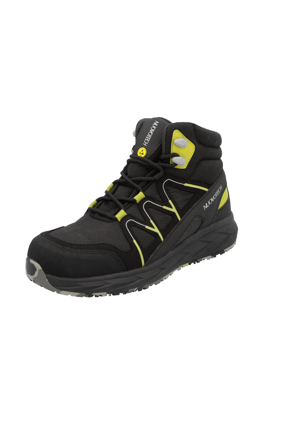 נעלי בטיחות ג'נבה S3S FO CIHI SR HRO ESD - שחור/ירוק NUOVOTECH