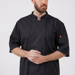 ג'קט שף דרייפיט שרוול קצר - שחור WORKER