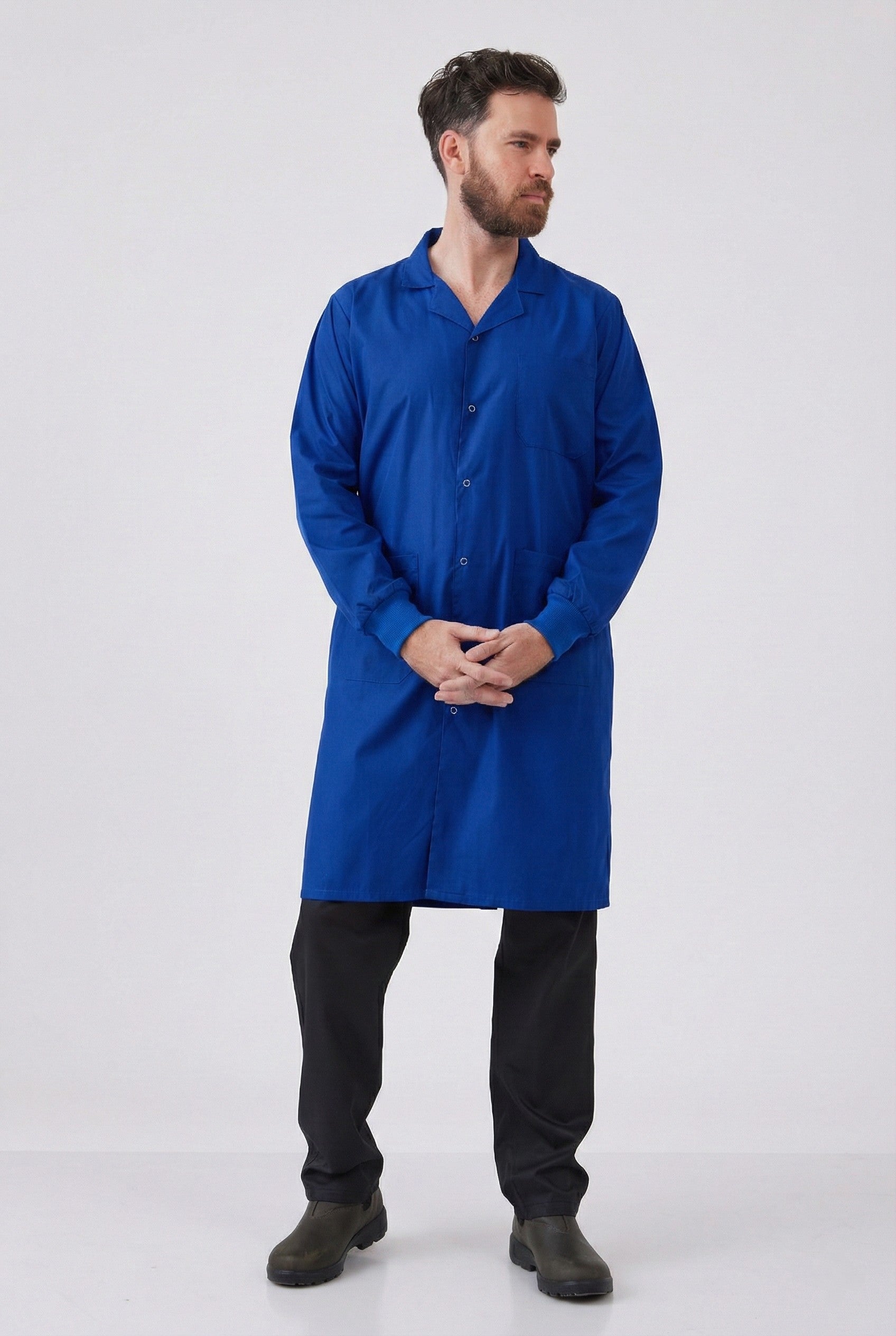 חלוק עם כיסים חיצוניים ומנג'ט - רויאל WORKER