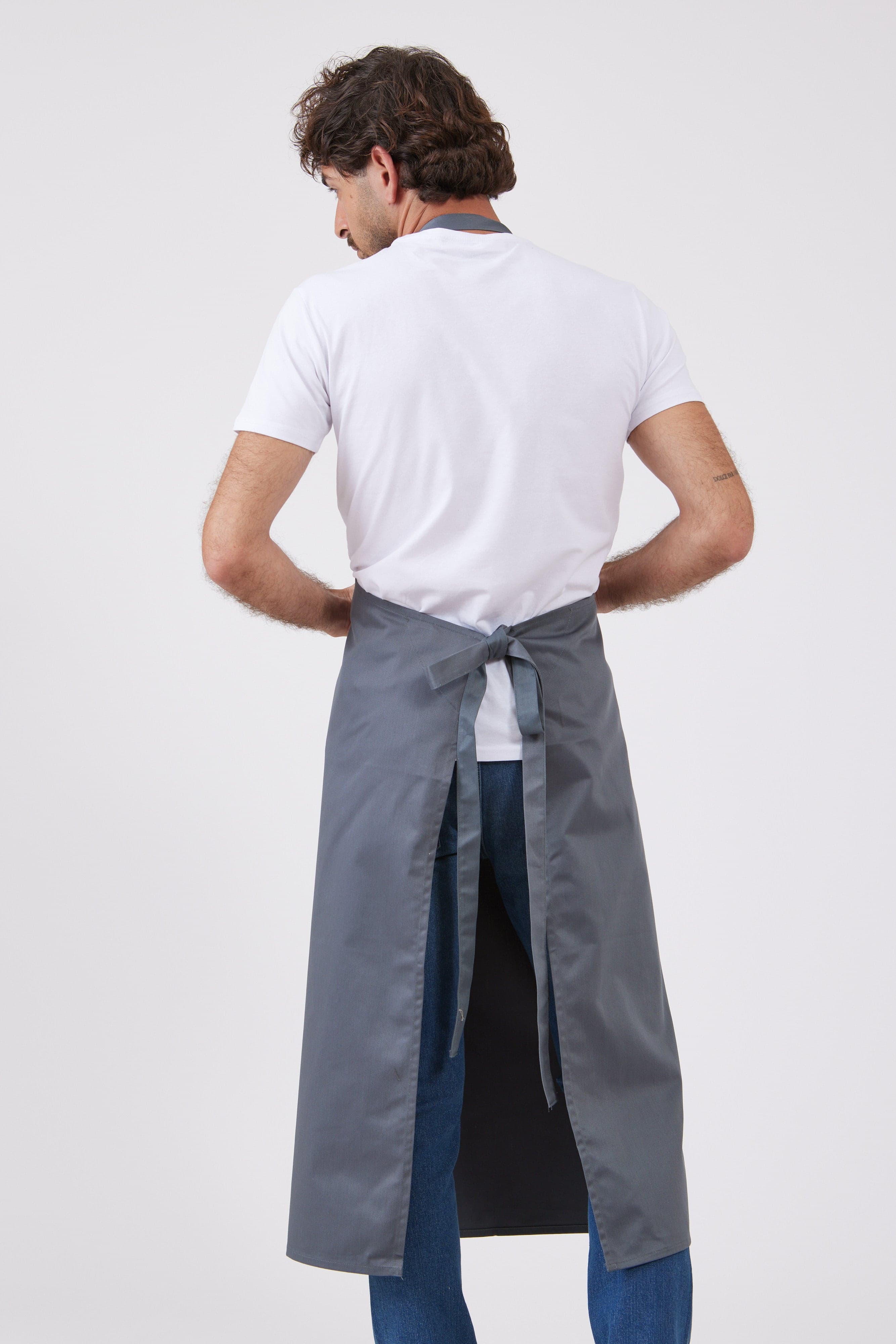 סינר ביסטרו - אפור WORKER