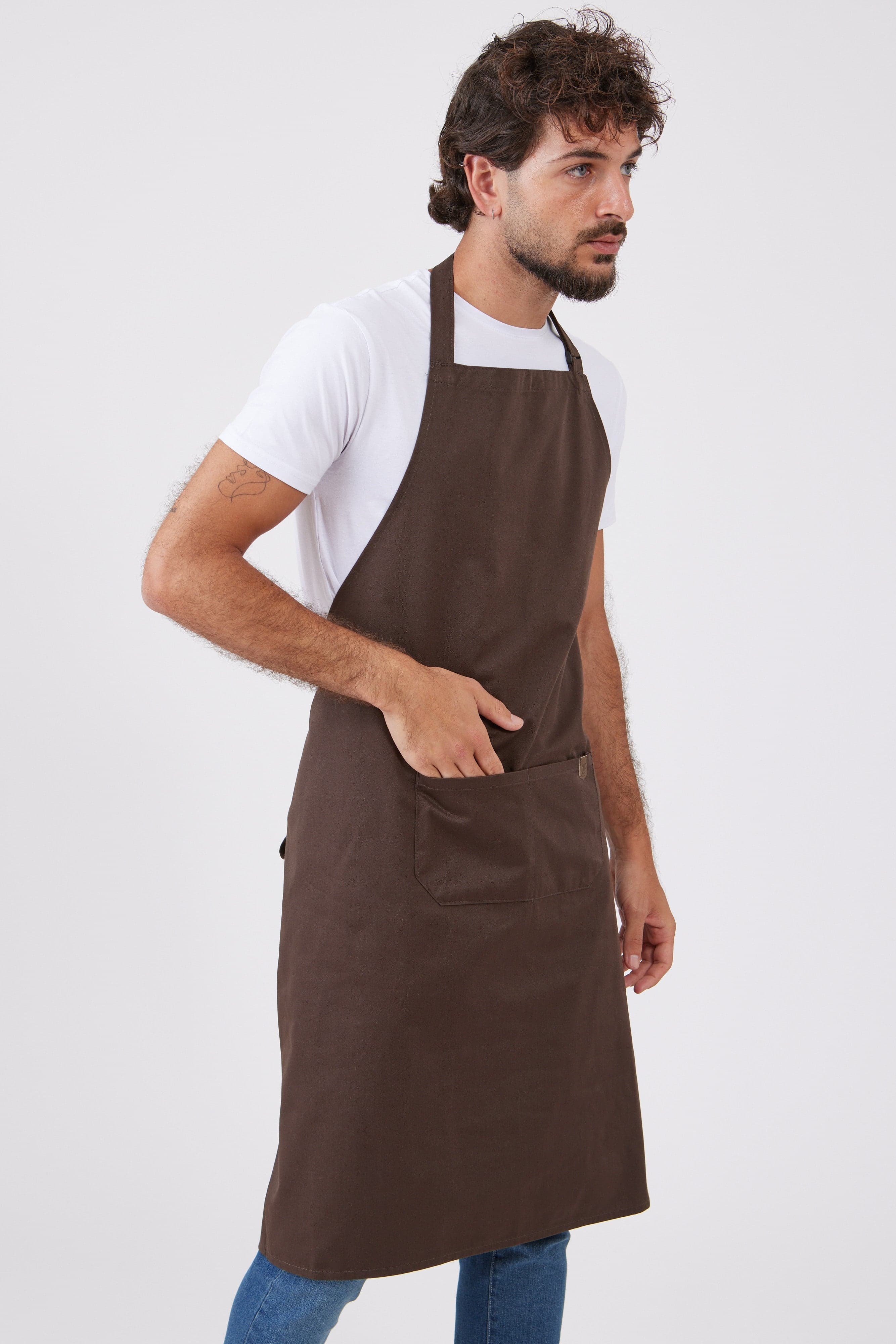 סינר שלם Five - חום WORKER