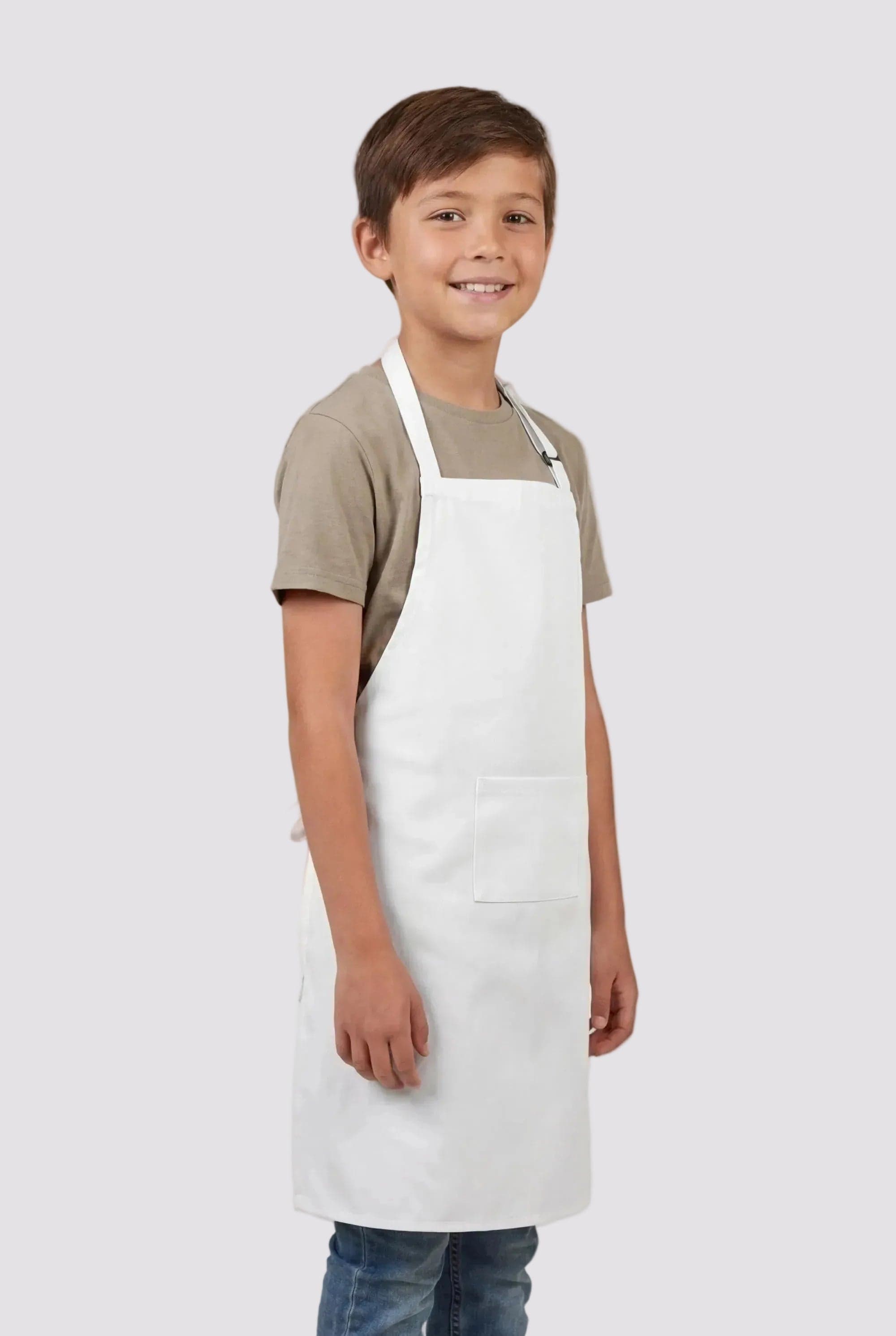 סינר שלם לילדים - לבן WORKER