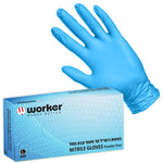 כפפות ניטריל חד פעמי רויאל - 100 יח' WORKER