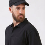 כובע חצי רשת אמריקאי - שחור WORKER