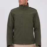 מעיל סופטשל עם כותפות - זית WECAMP