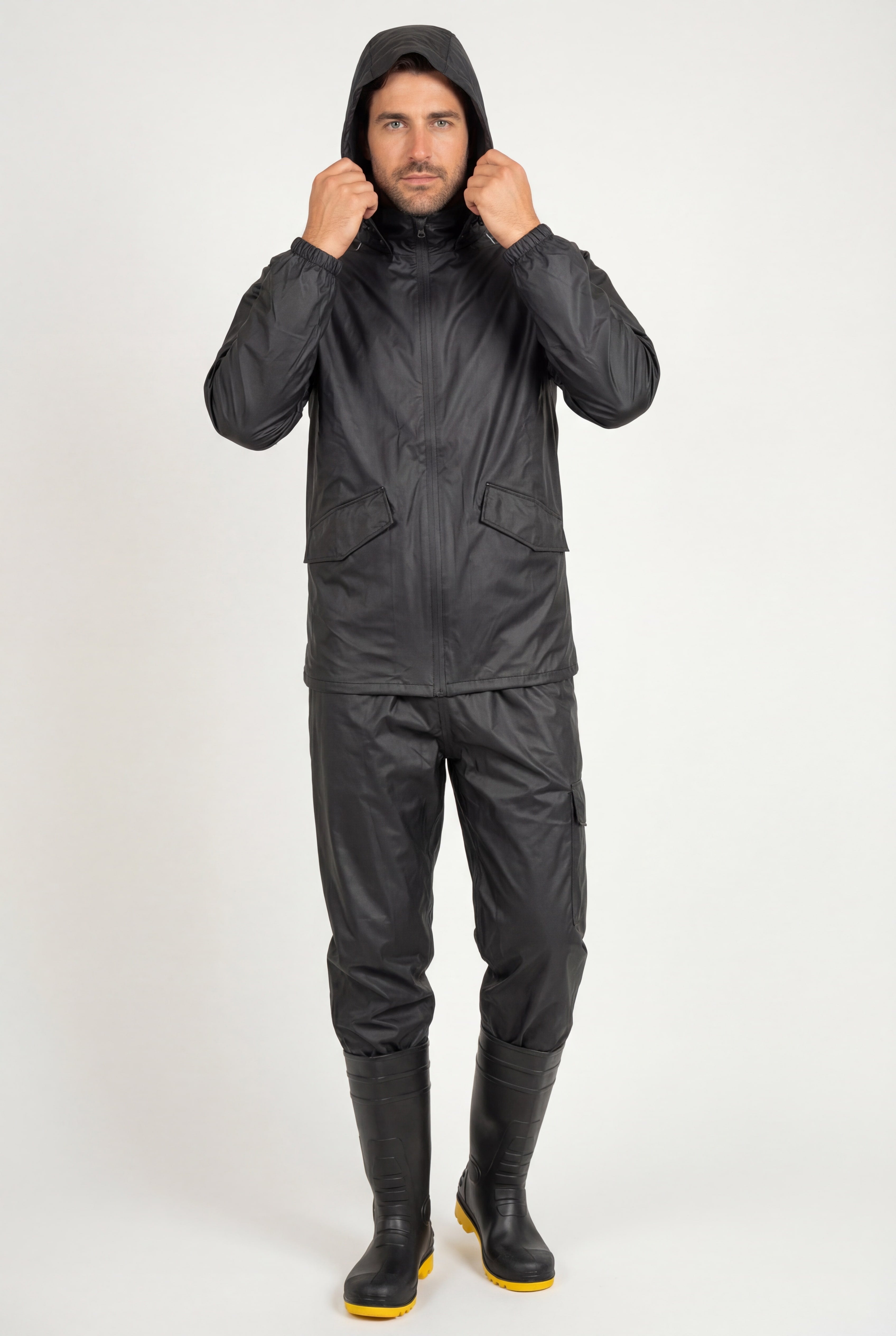 חליפת גשם פרימיום Flex - שחור WECAMP