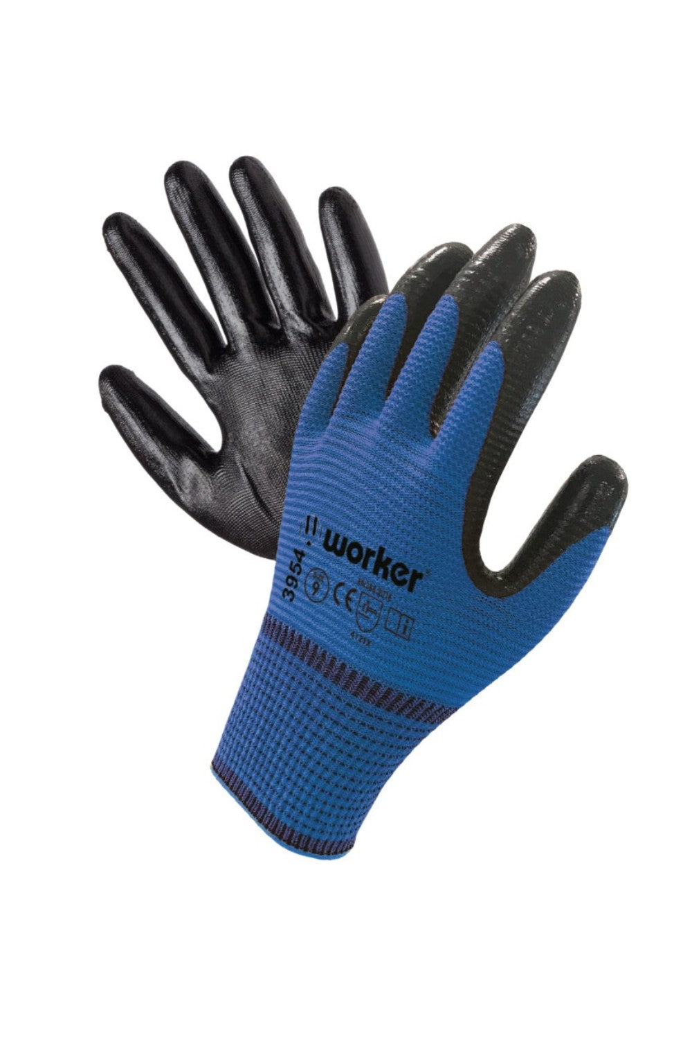 כפפה דגם ZEBRA - כחול כהה WORKER