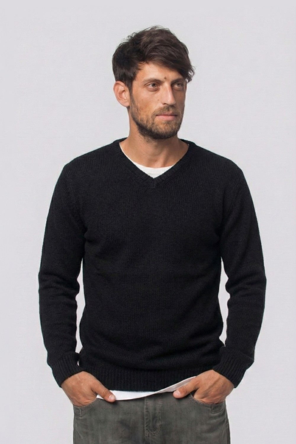 סריג אלגנט לגברים - שחור WORKER