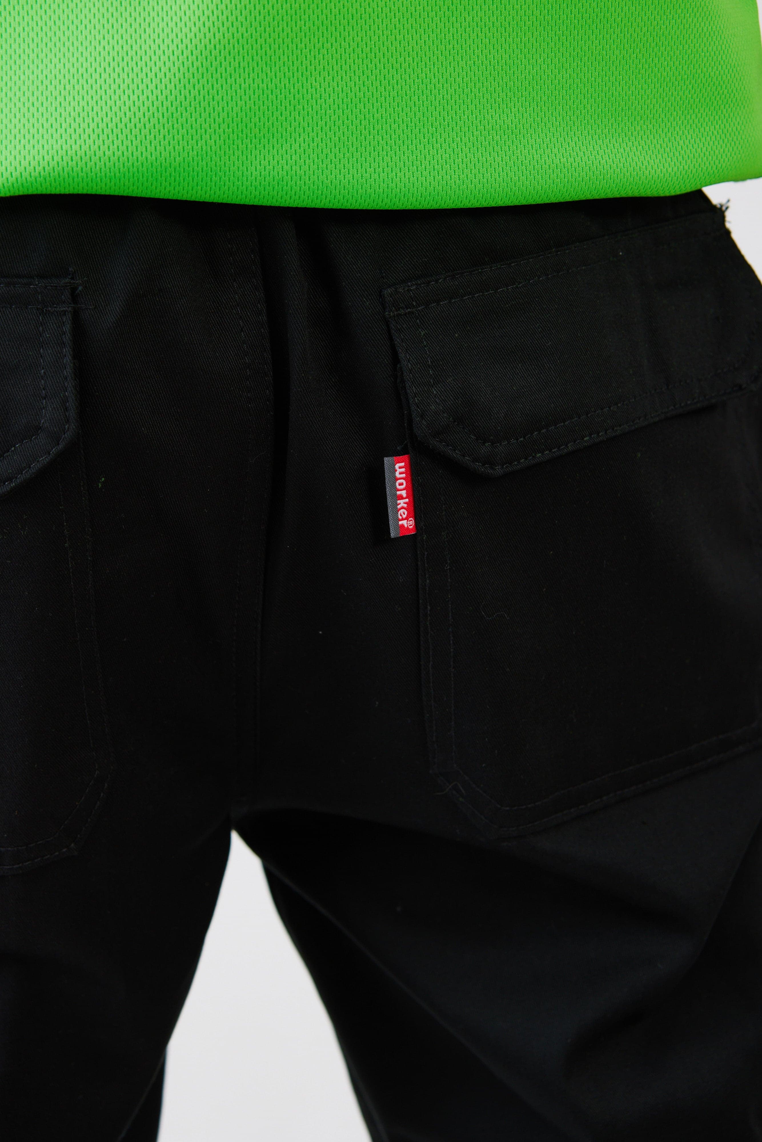 מכנסי דגמ"ח אינדיאני מידות גדולות - שחור WORKER