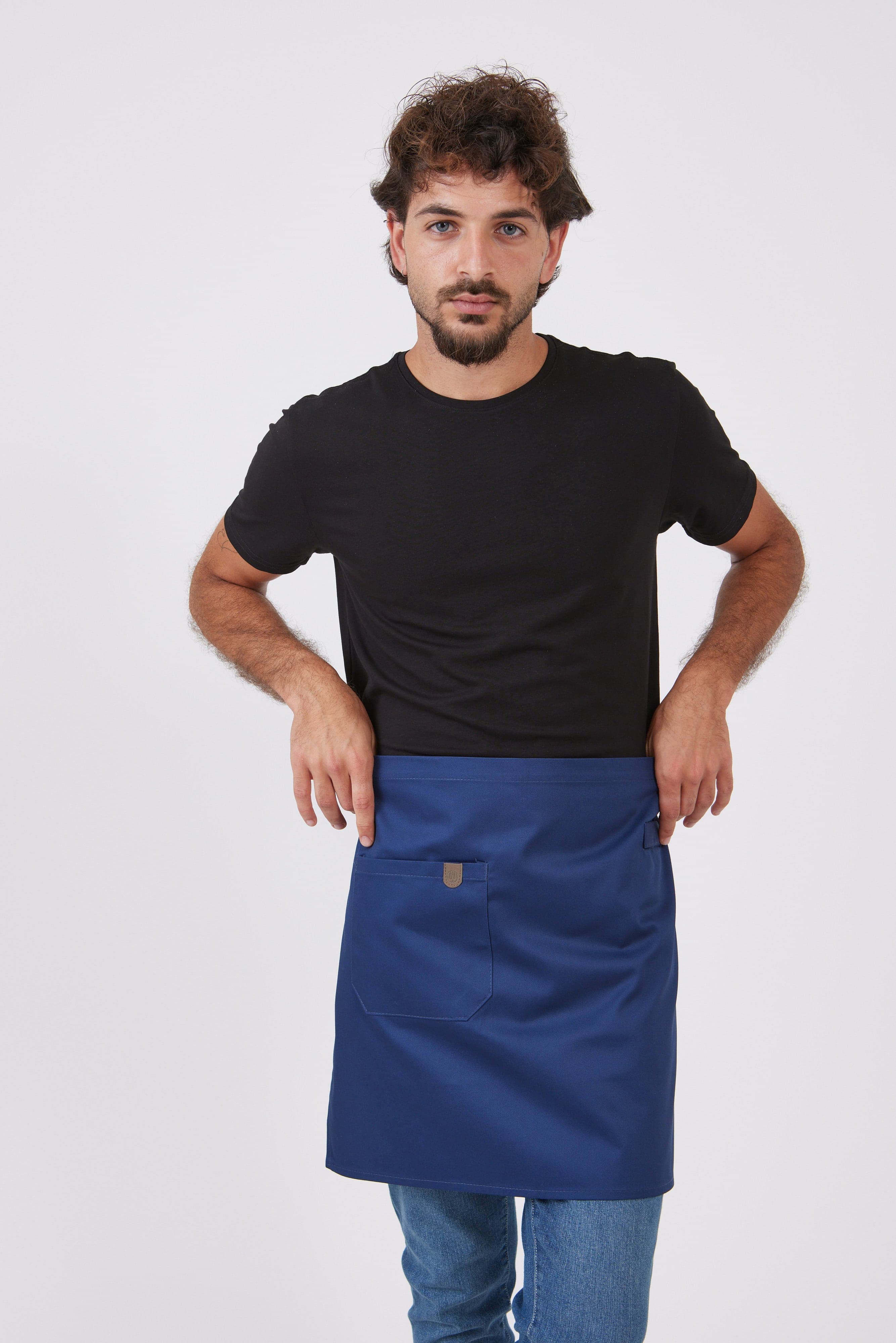 סינר חצי - כחול כהה WORKER