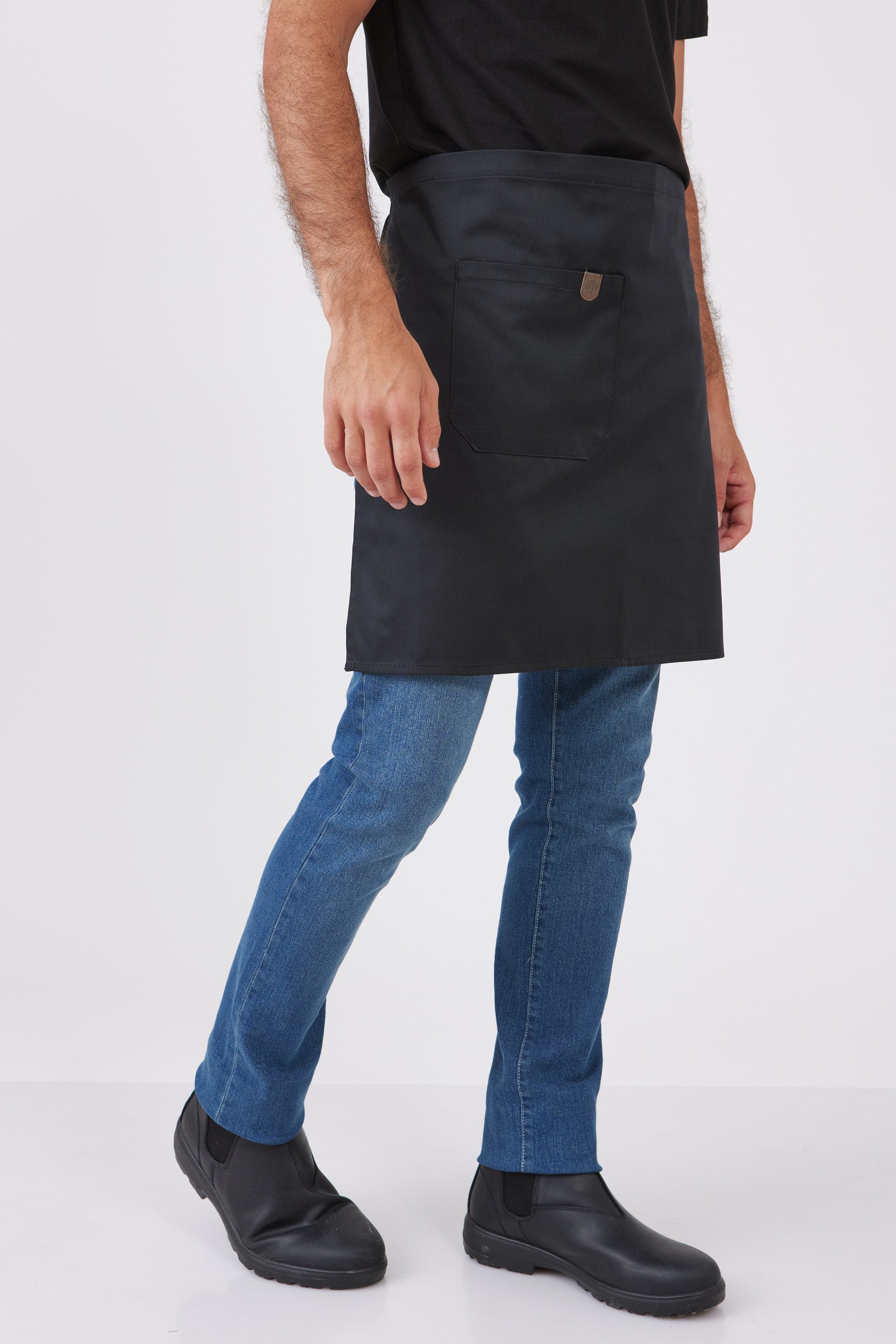 סינר חצי - שחור WORKER