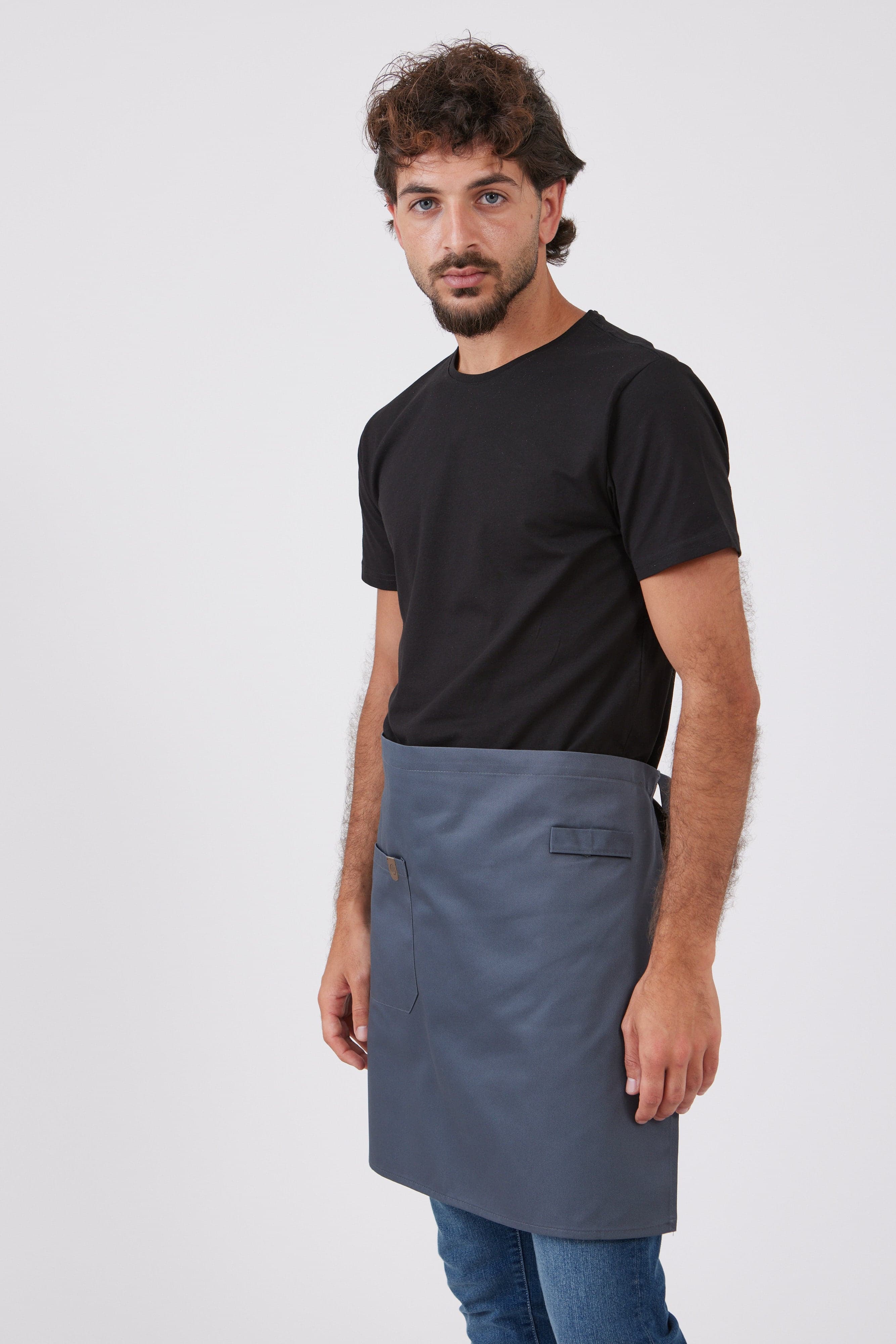 סינר חצי - אפור WORKER