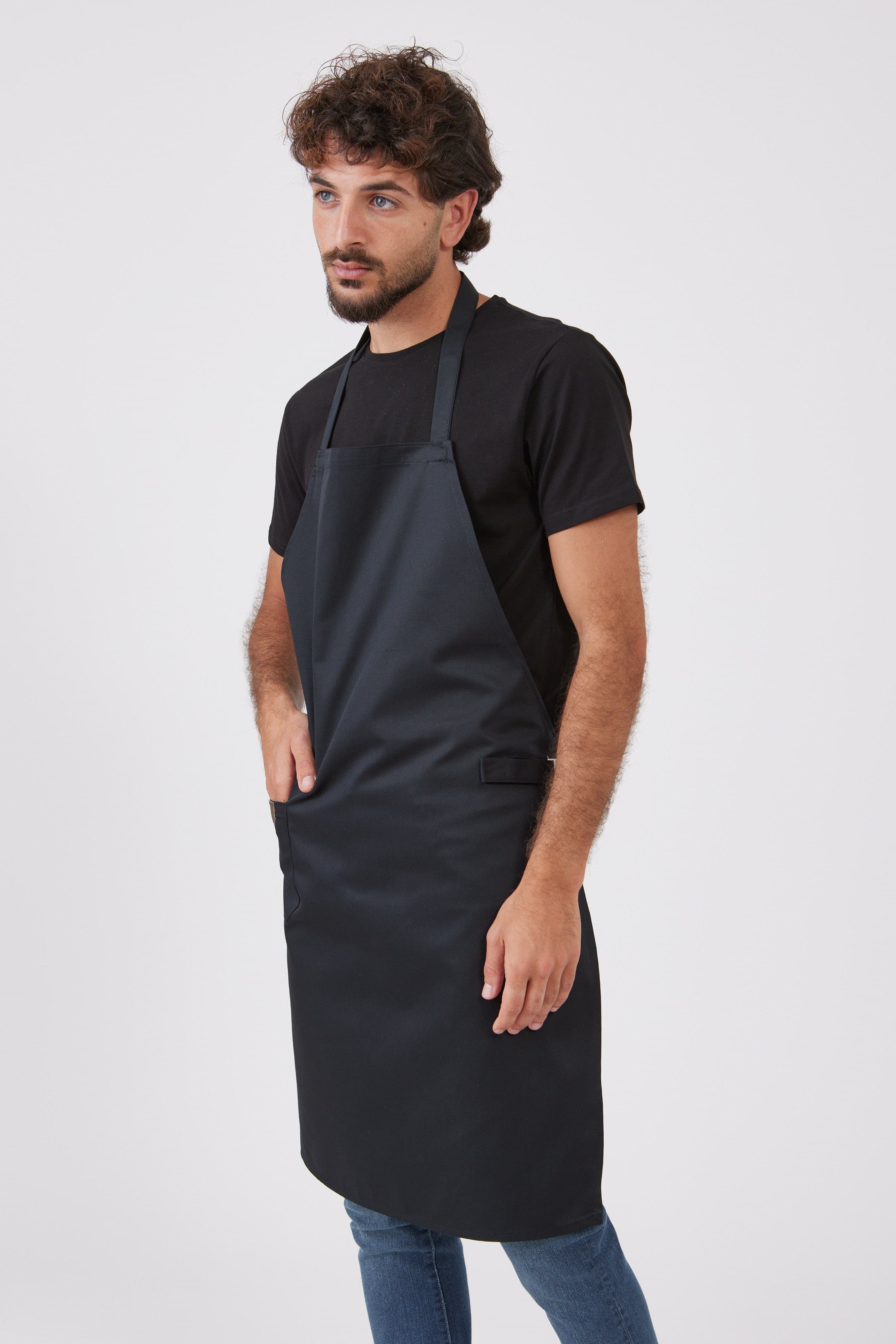 סינר שלם - שחור WORKER