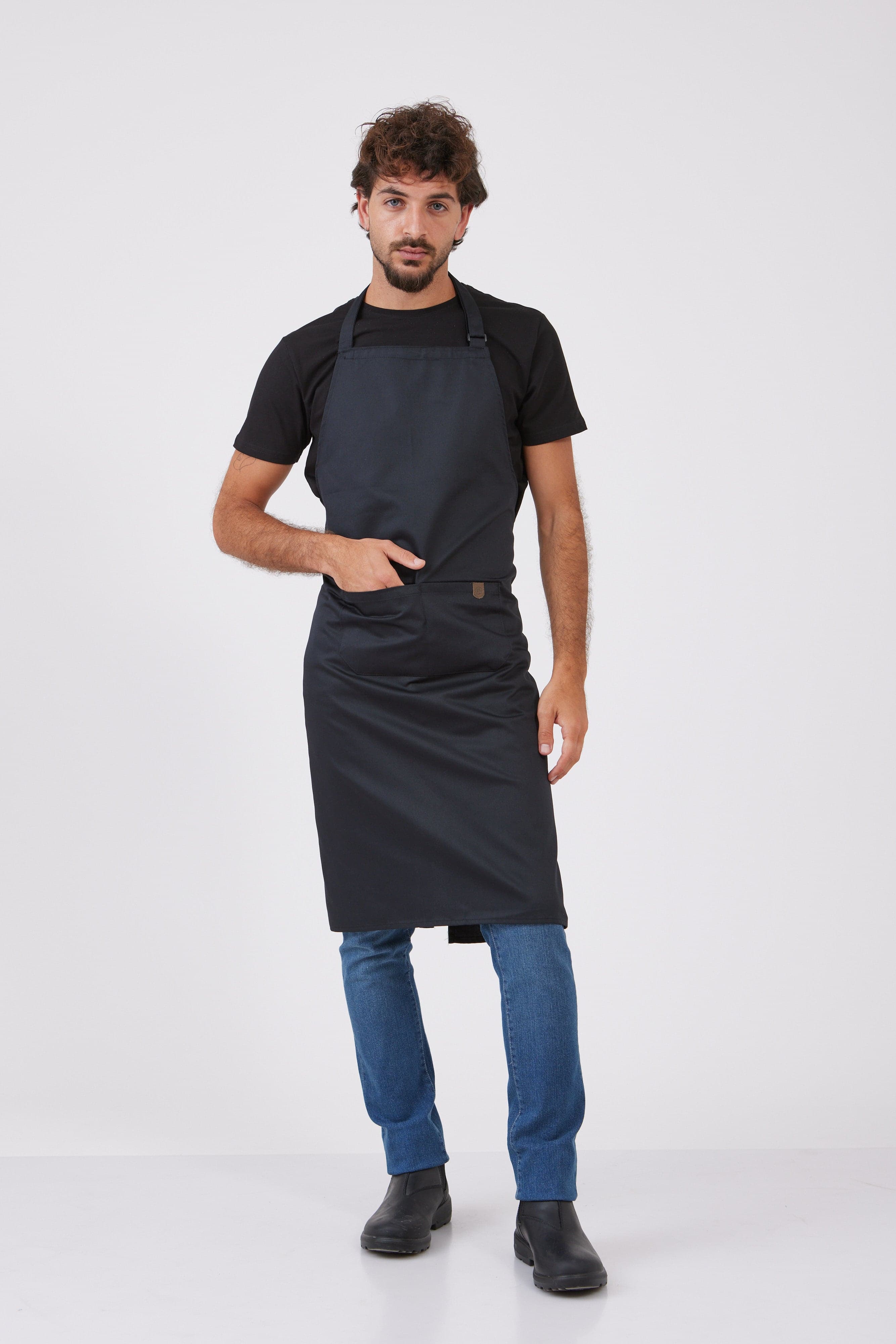 סינר שלם Five - שחור WORKER