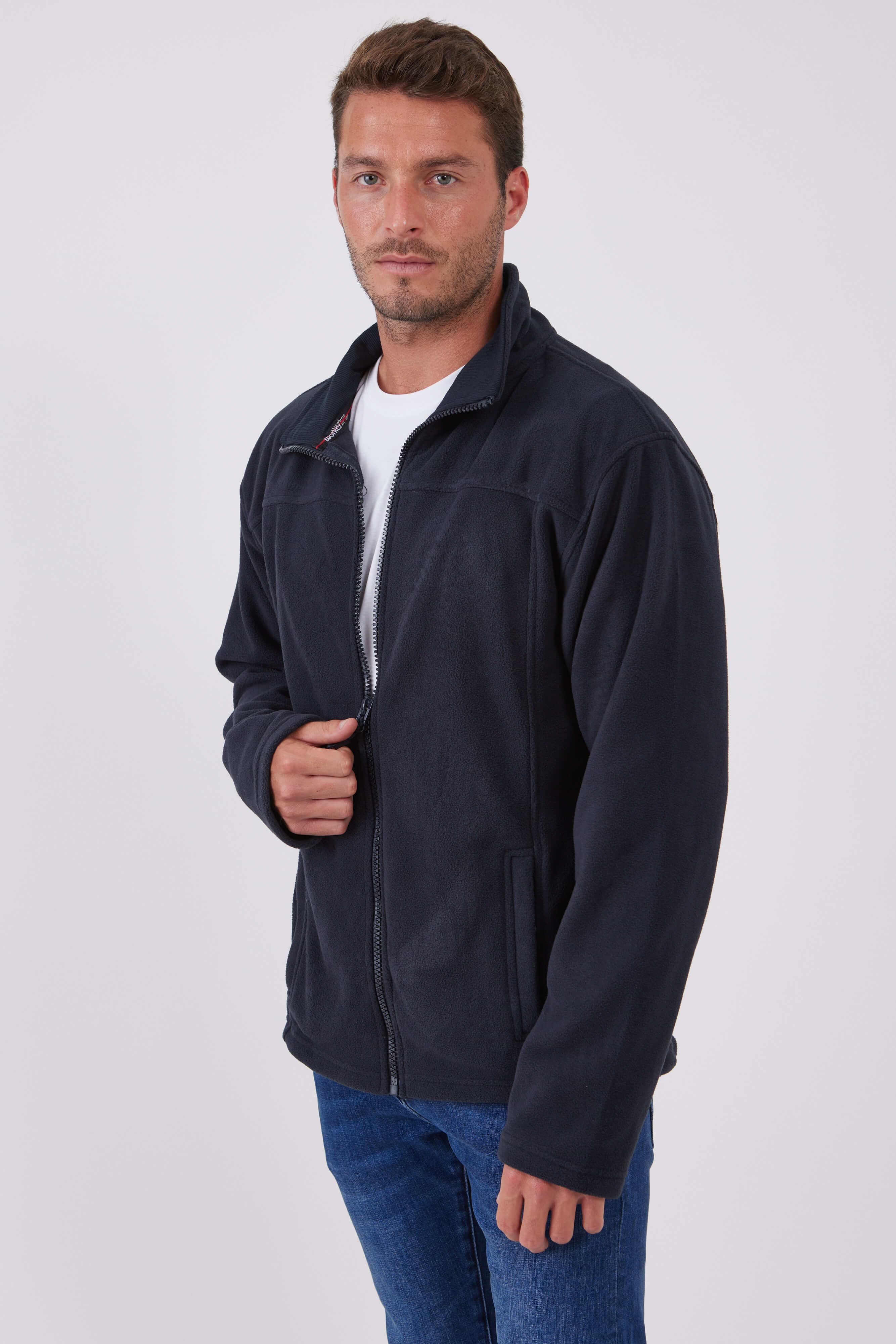 ג'קט פליז - כחול כהה WORKER