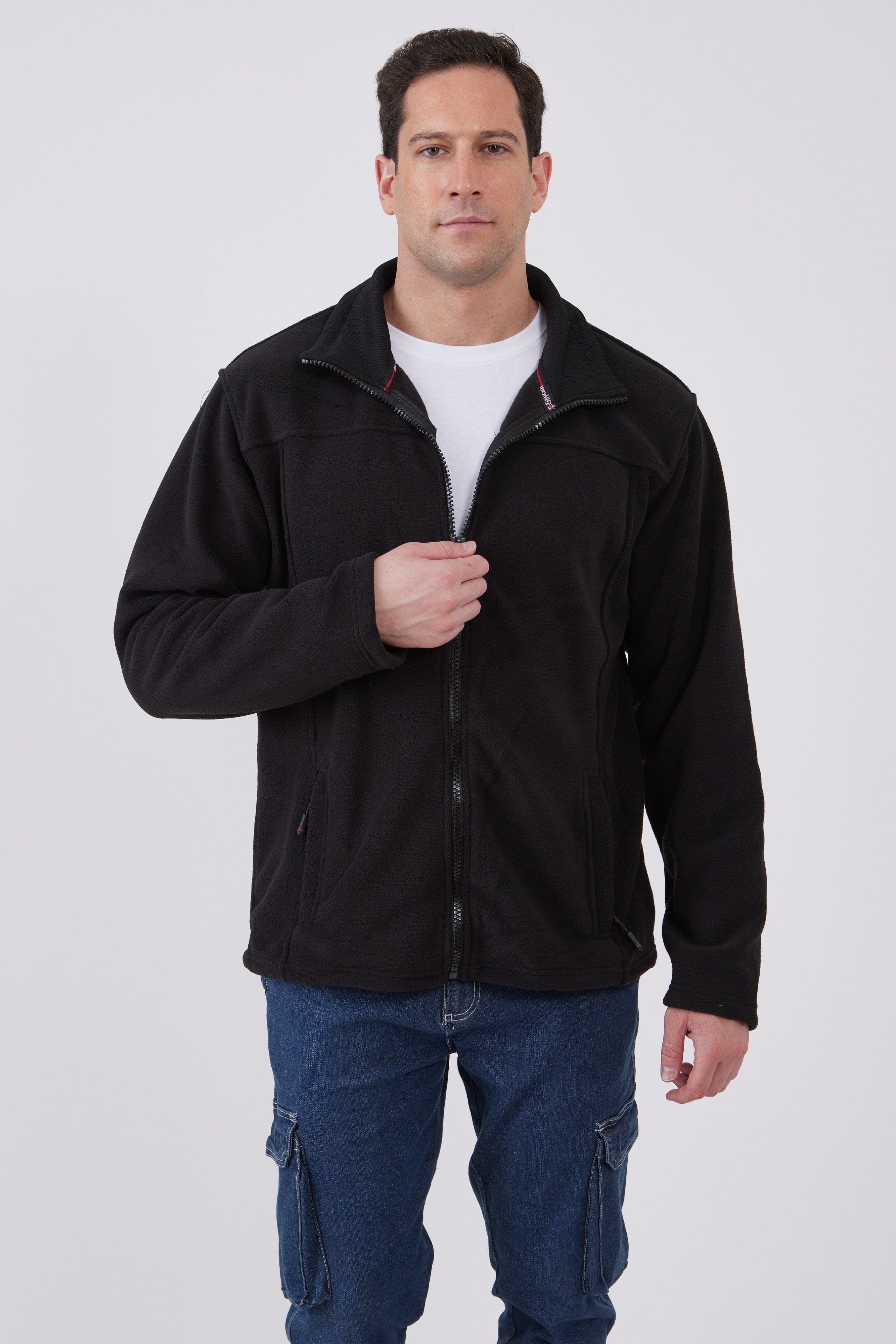 ג'קט פליז - שחור WORKER