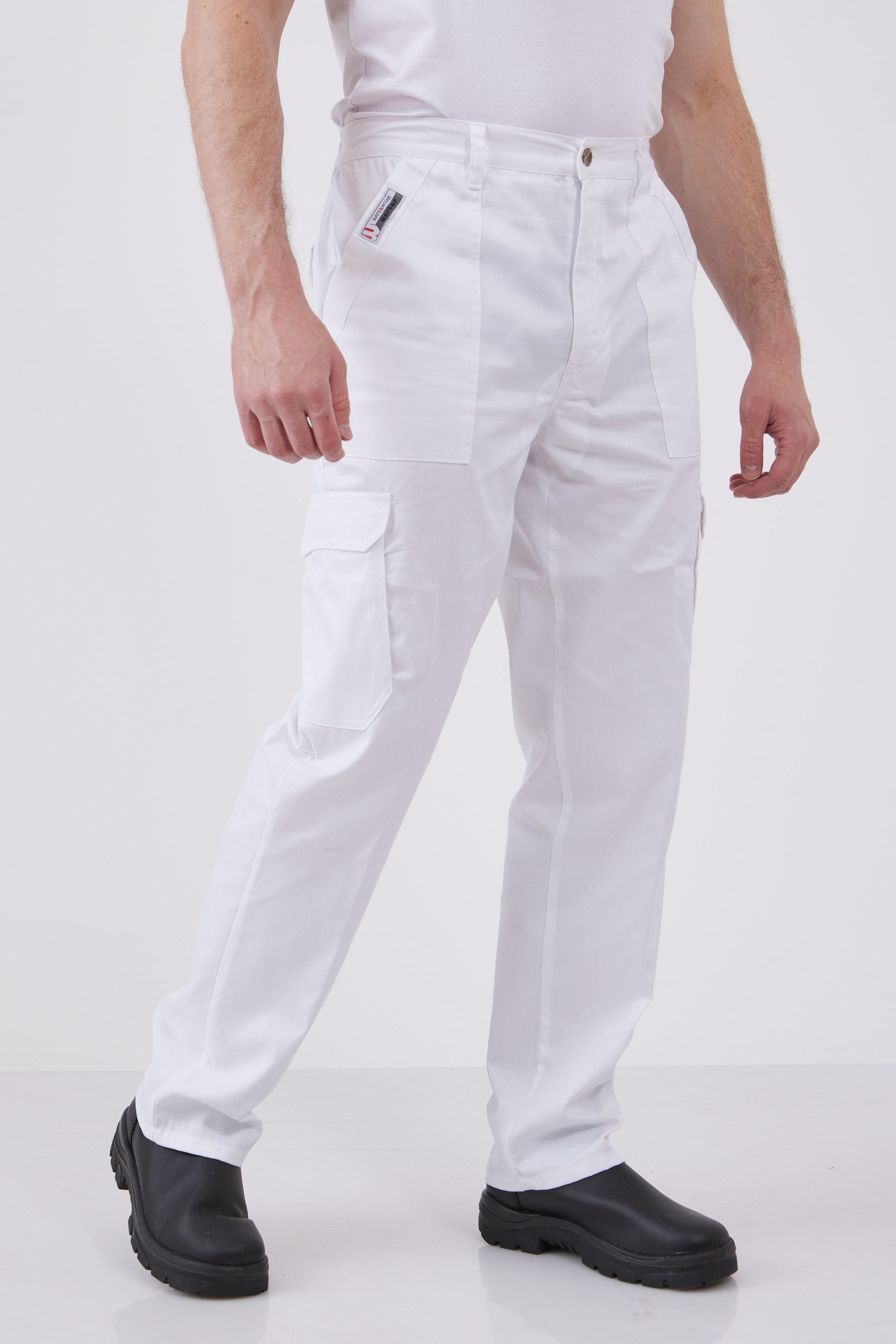 מכנסי דגמ"ח אינדיאני פוליאסטר וכותנה - לבן WORKER