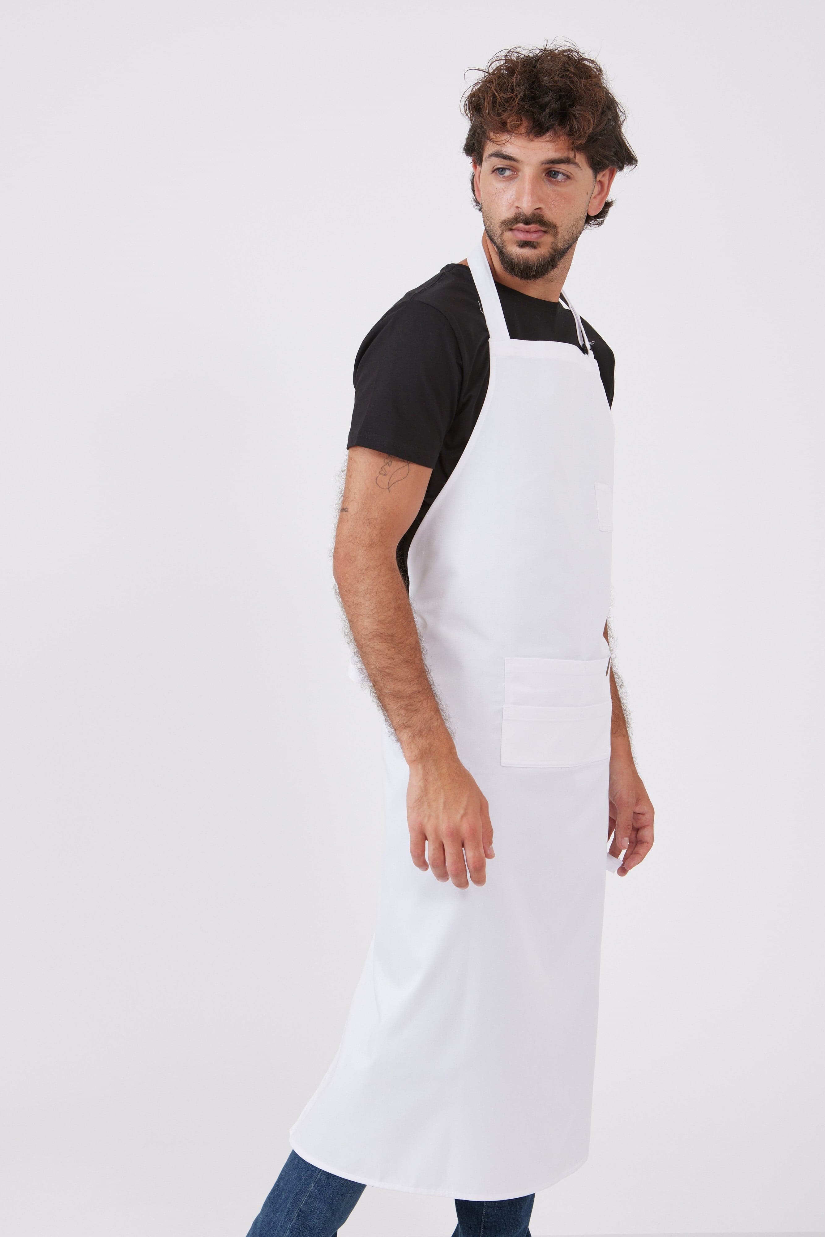 סינר ביסטרו - לבן WORKER