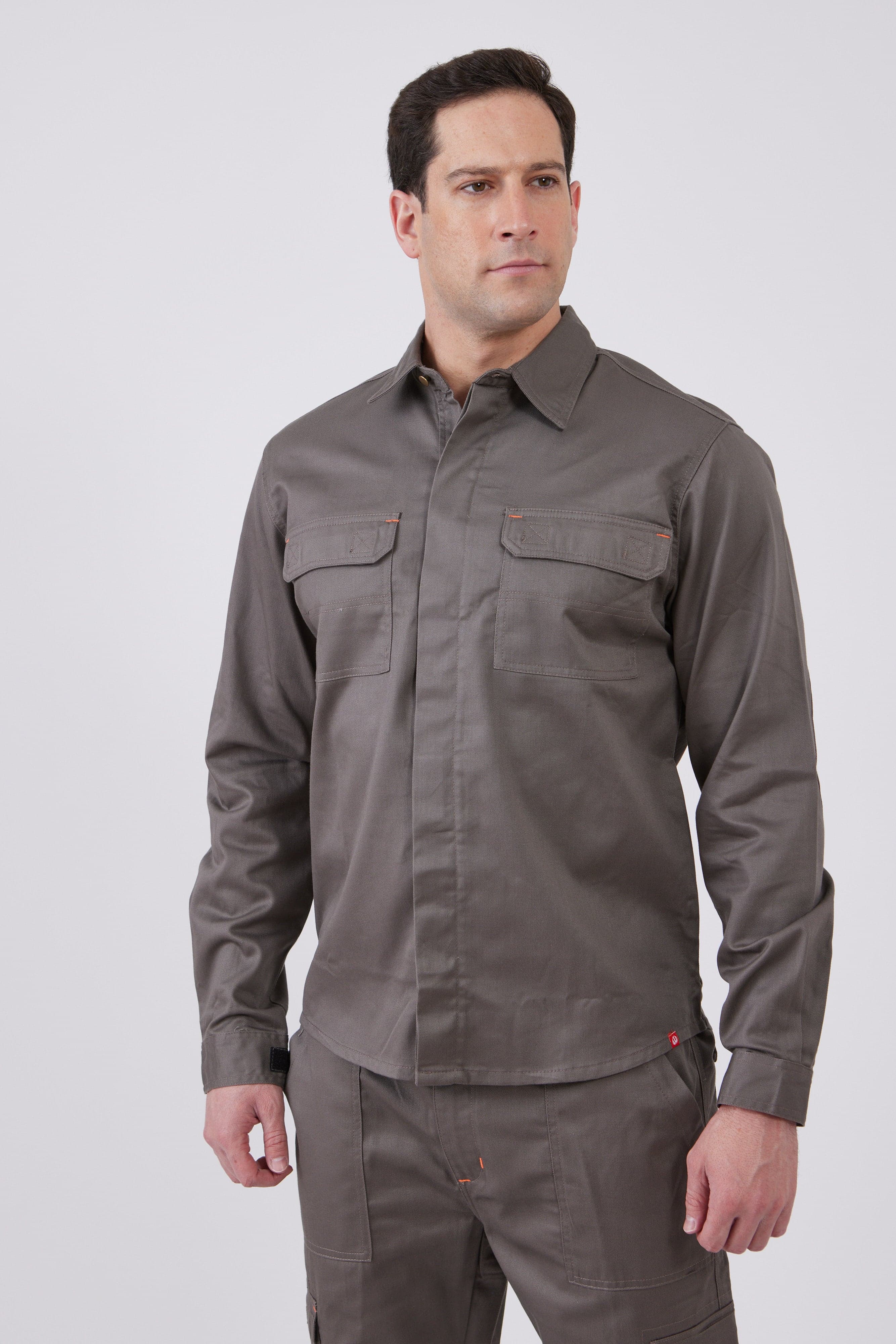 מקטורן מעכב בערה וולקרו - אפור WORKER