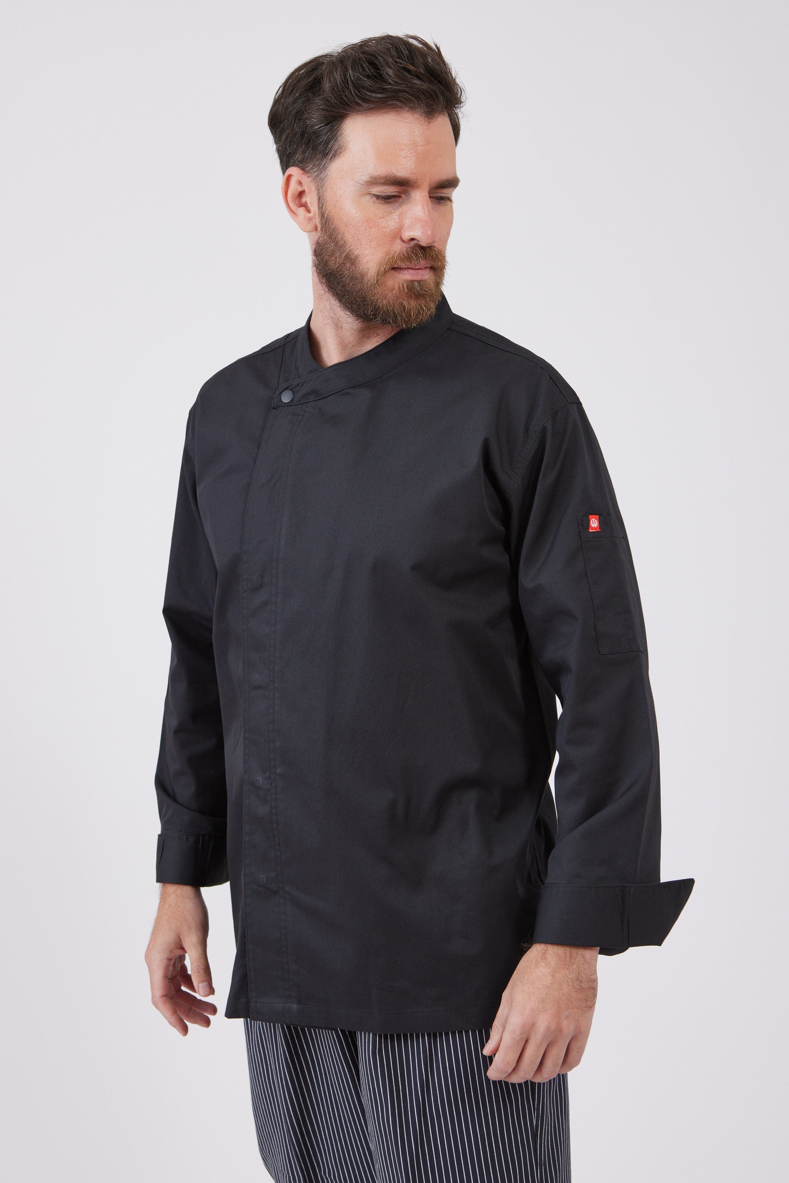 ג'קט שף דרייפיט שרוול ארוך - שחור WORKER