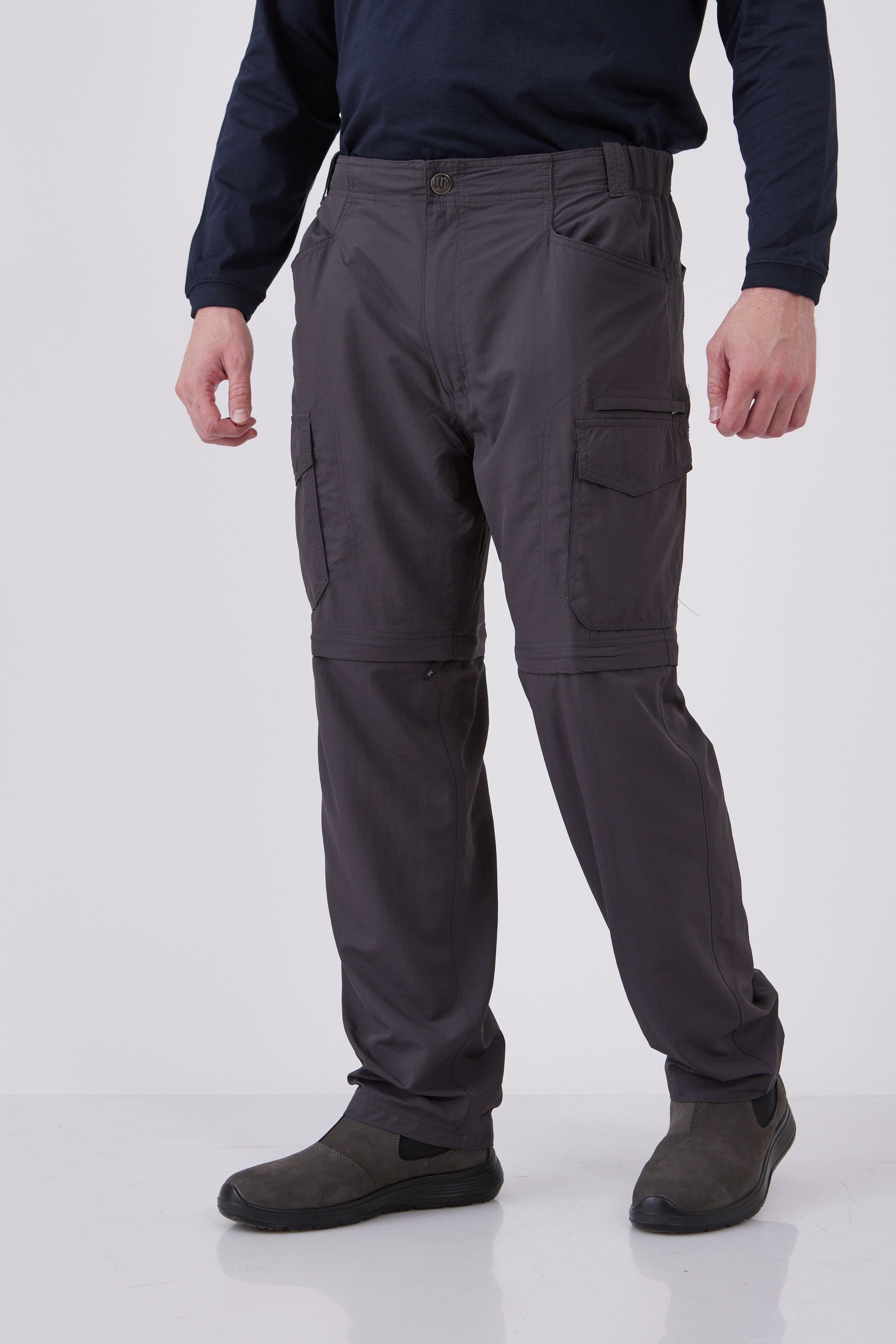 מכנסי מטיילים מתקצרים פטגוניה - אפור WORKER