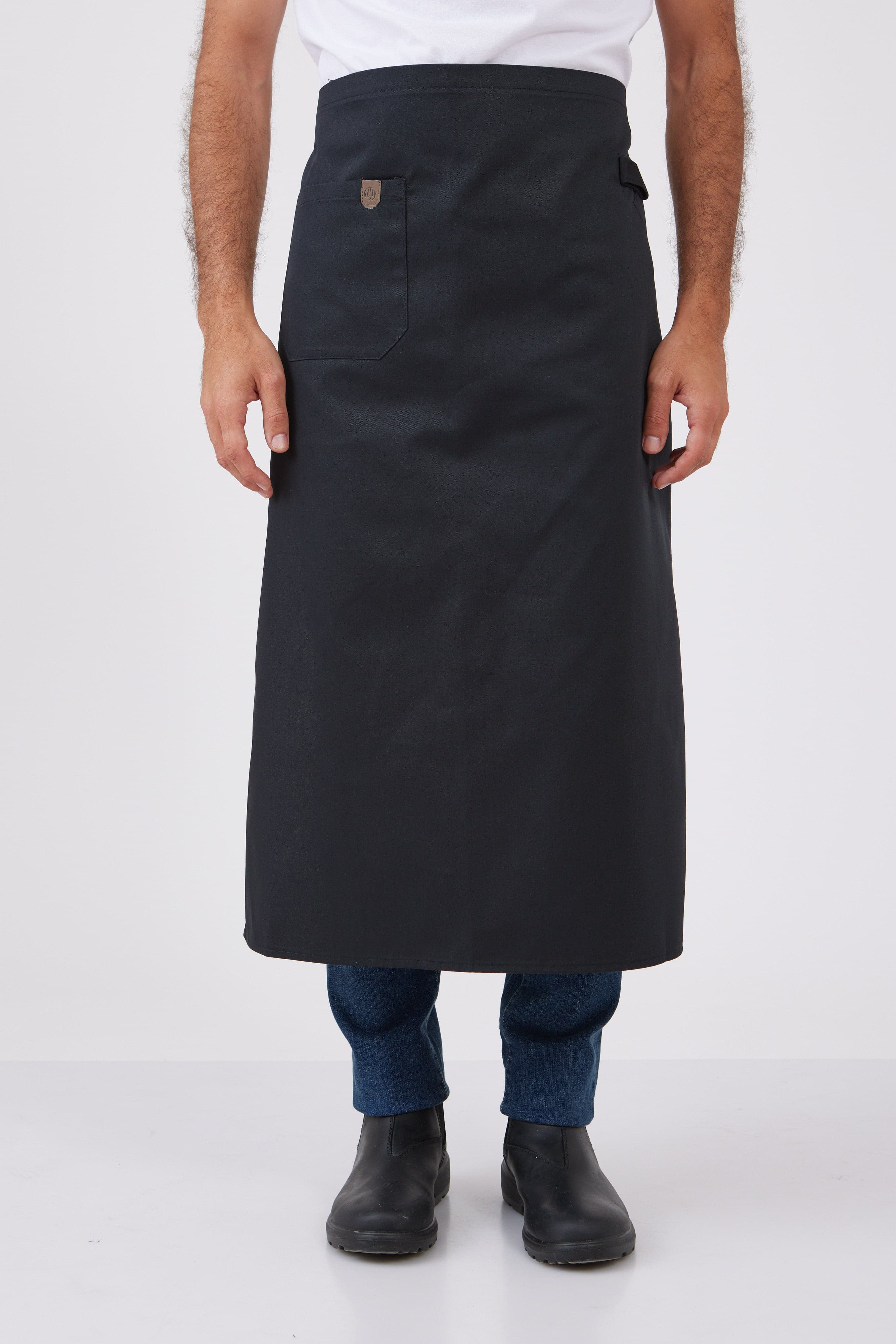 סינר צרפתי - שחור WORKER