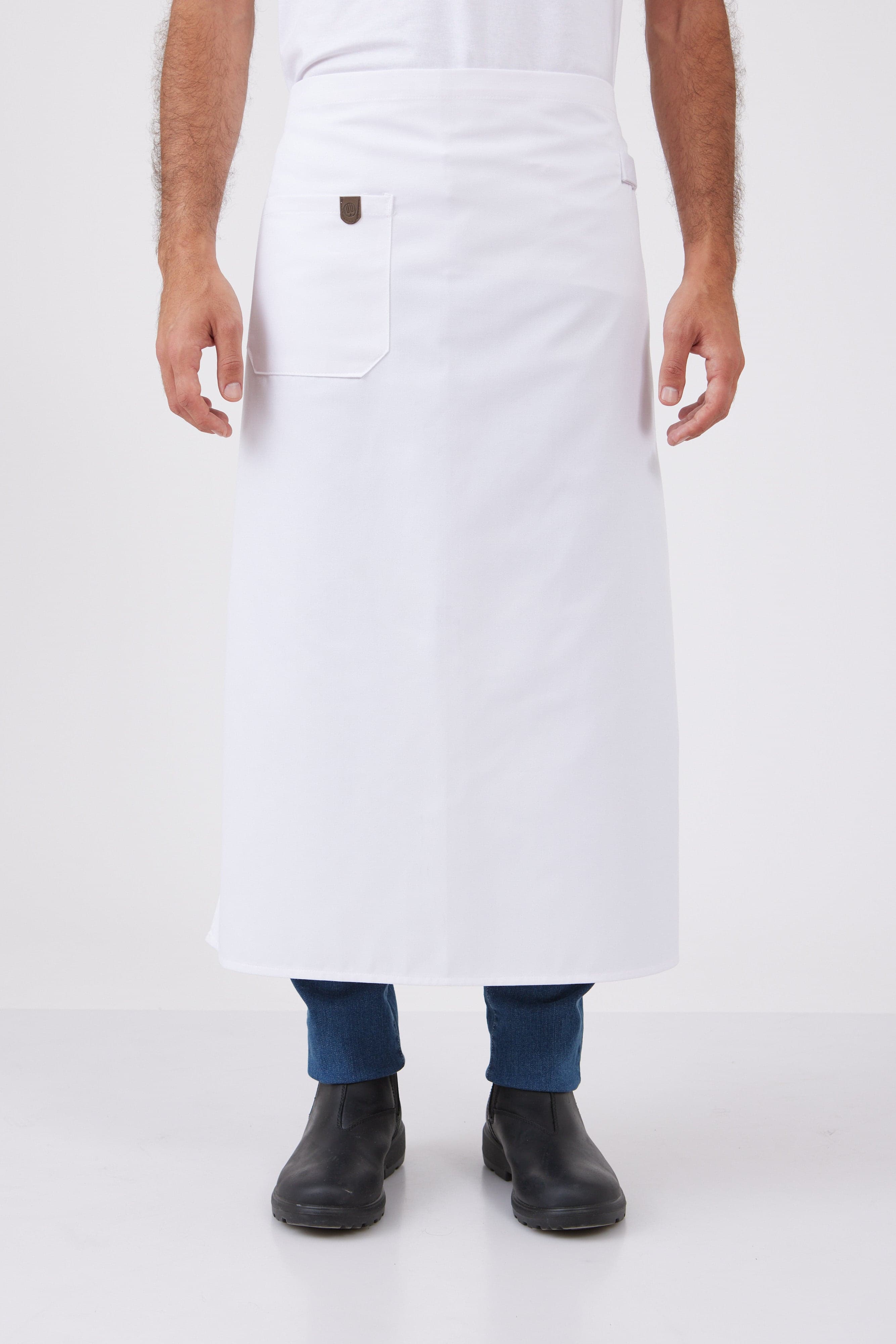 סינר צרפתי - לבן WORKER