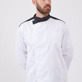 ג'קט שף Cook Black שרוול ארוך - לבן