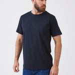 טישירט מידות גדולות - כחול כהה WORKER