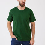 טישירט מידות גדולות - ירוק בקבוק WORKER