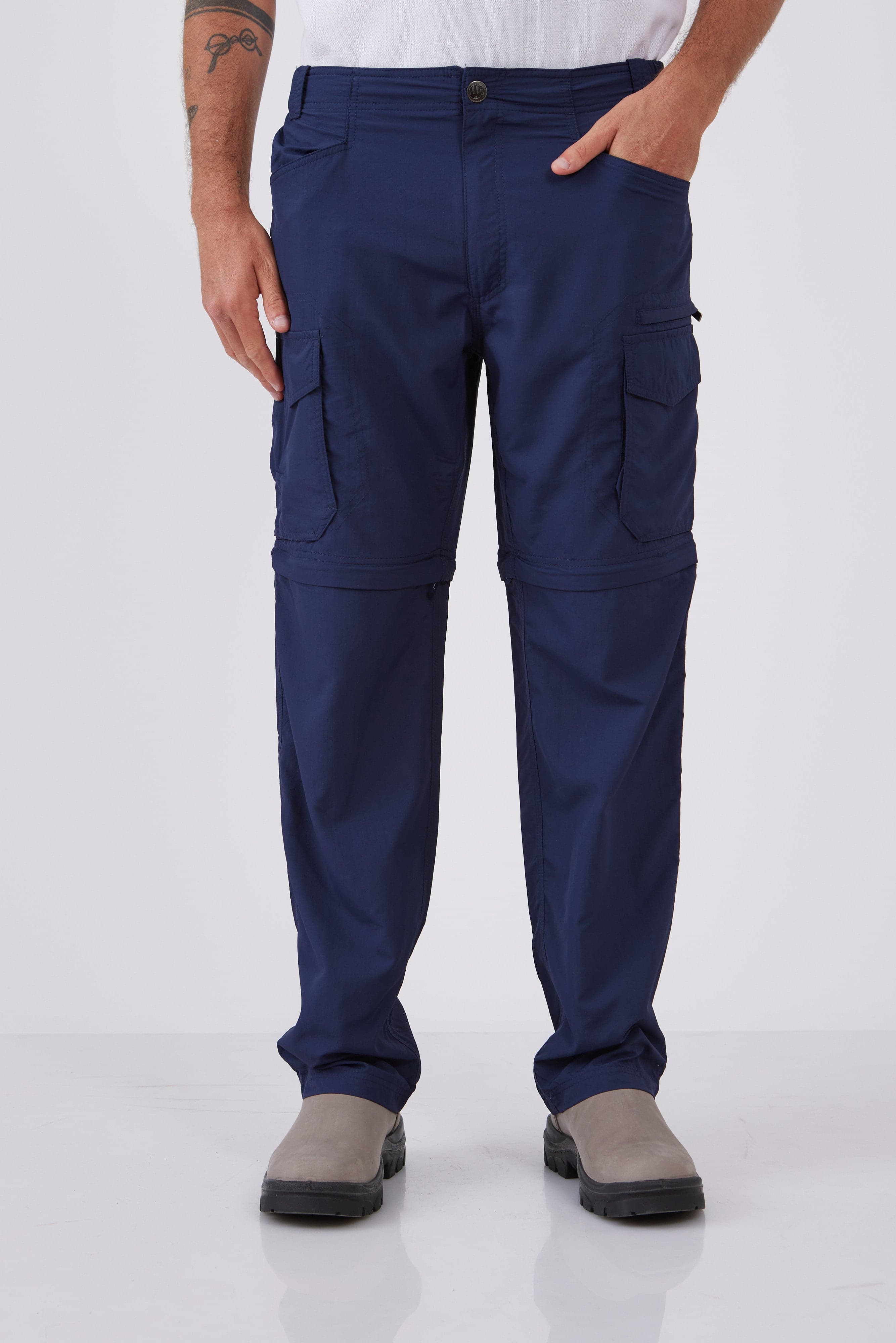 מכנסי מטיילים מתקצרים פטגוניה - כחול כהה WORKER