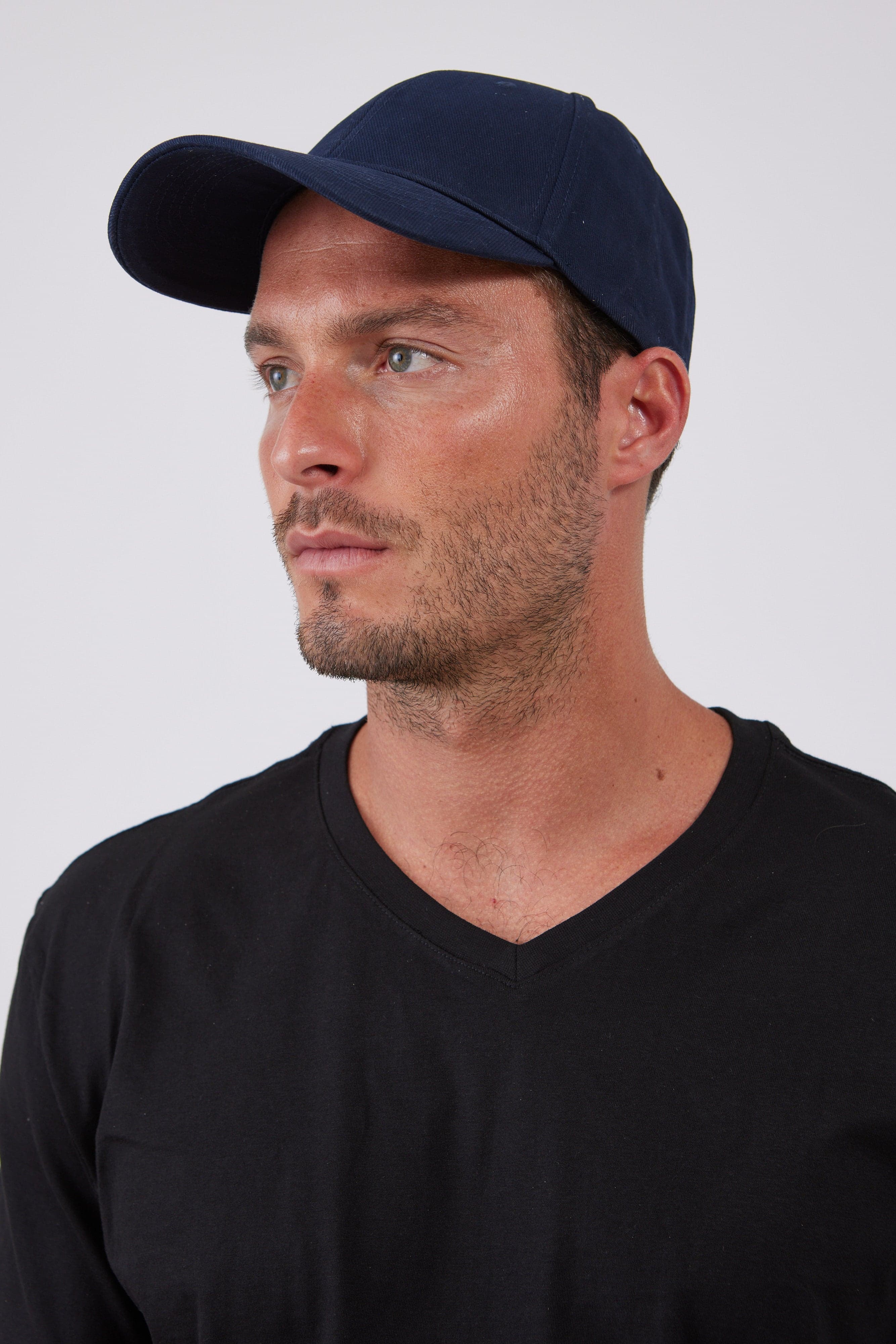 כובע ברש 6 פנל - כחול כהה WORKER