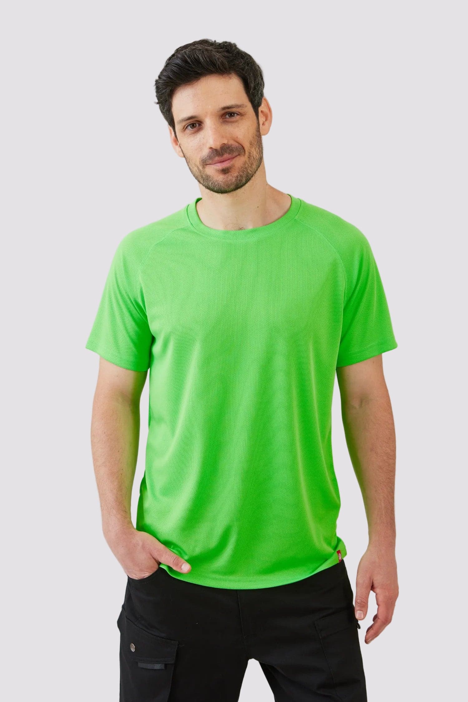 חולצת דרייפיט מרתון - ירוק תפוח WORKER