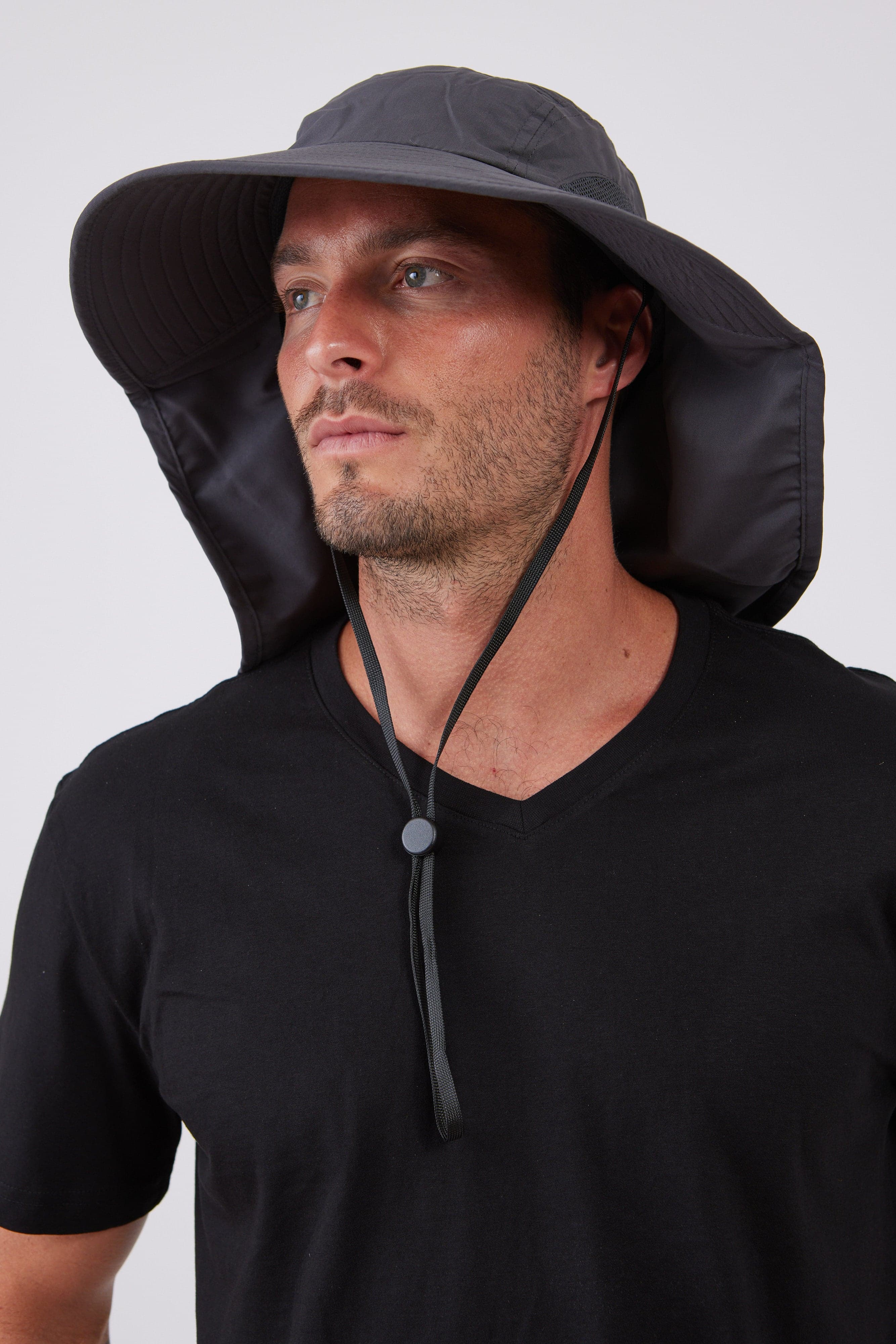 כובע ליגיונר רחב שוליים - אפור WORKER