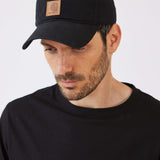 כובע מצחייה מכותנת קנבס - שחור CARHARTT
