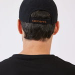 כובע מצחייה מכותנת קנבס - שחור CARHARTT