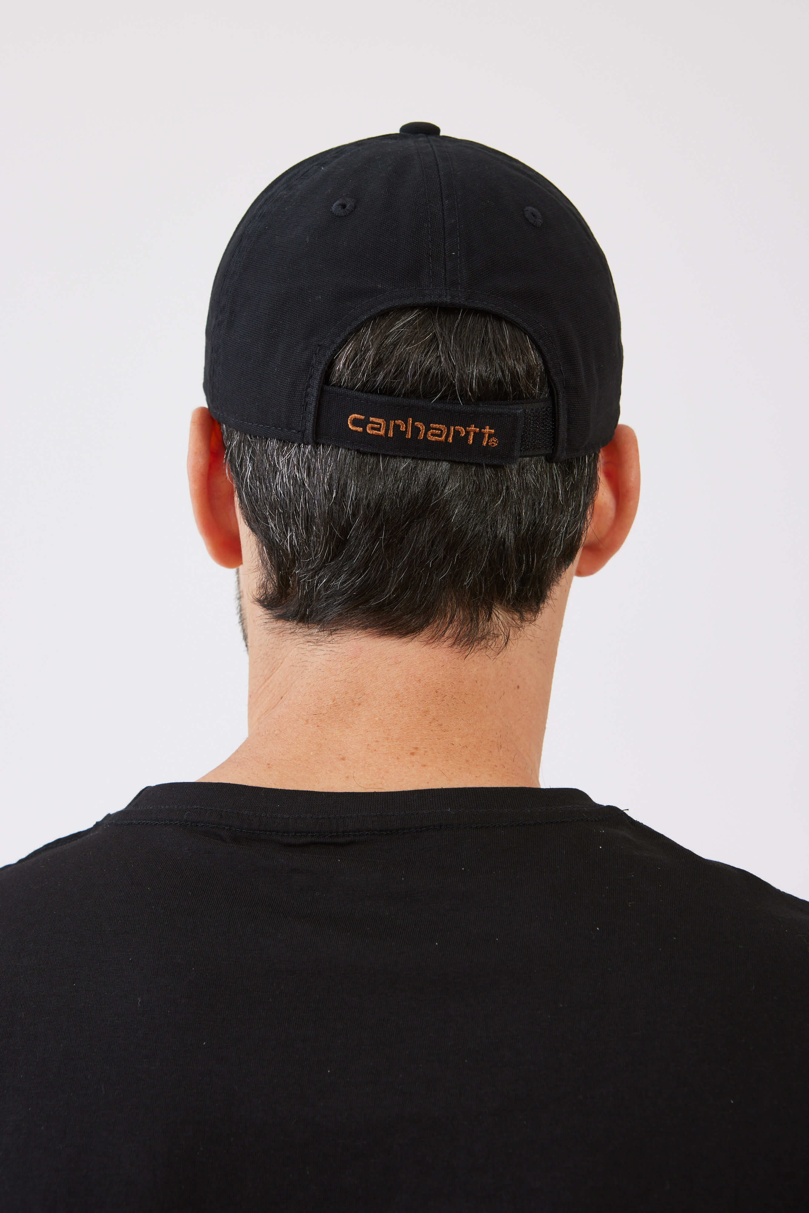 כובע מצחייה מכותנת קנבס - שחור CARHARTT