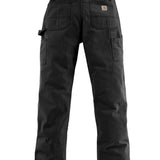 מכנסי חצי סרבל עם חזית כפולה - שחור CARHARTT