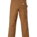 מכנסי חצי סרבל עם חזית כפולה - חום CARHARTT