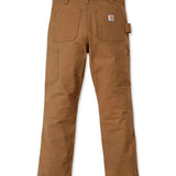 מכנסי חצי סרבל עם חזית כפולה - חום CARHARTT