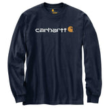 טישירט שרוול ארוך עם לוגו קדמי - כחול כהה CARHARTT