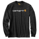 טישירט שרוול ארוך עם לוגו קדמי - שחור CARHARTT
