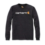 טישירט שרוול ארוך עם לוגו קדמי - אפור כהה CARHARTT