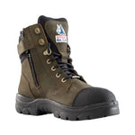 נעלי עבודה Southern Cross Zip ללא מגן O2 SRC - חום STEEL BLUE