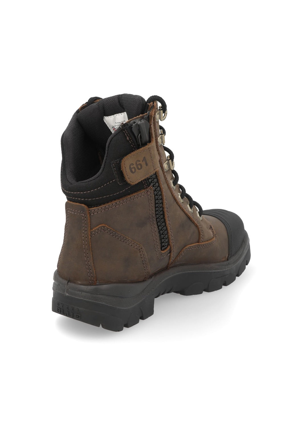 נעלי עבודה Southern Cross Zip ללא מגן O2 SRC - חום STEEL BLUE