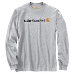 טישירט שרוול ארוך עם לוגו קדמי - אפור בהיר CARHARTT